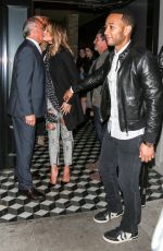 Pregnant CHRISSY TEIGEN Leaves Craig