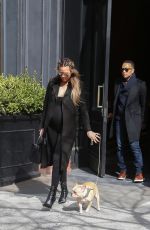 Pregnant CHRISSY Teigen Leaves Her Apartment in New York 03/03/2016
