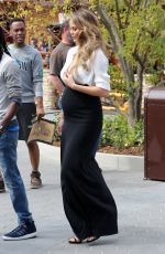Pregnant CHRISSY TEIGEN Out and About in Los Angeles 03/11/2016