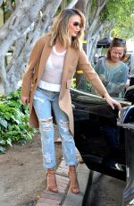Pregnant CHRISSY TEIGEN Out in West Hollywood 03/19/2016