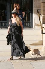 Pregnant CHRISSY TEIGEN Walks Her Dog Out in Beverly Hills 03/14/2016