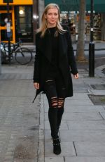 RACHEL RILEY Arries at BBC Radio Two Studios in London 03/04/2016