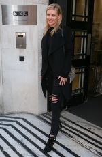 RACHEL RILEY Arries at BBC Radio Two Studios in London 03/04/2016