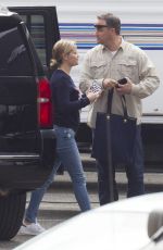 REESE WITHERSPOON Arrives on the Set of 