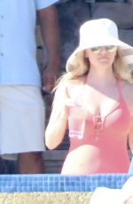 REESE WITHERSPOON in Red Swimsuit in Cabo San Lucas 03/01/2016