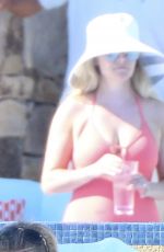 REESE WITHERSPOON in Red Swimsuit in Cabo San Lucas 03/01/2016