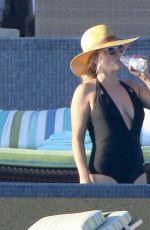 REESE WITHERSPOON in Swimsuit at a Pool in Cabo San Lucas 03/02/2016