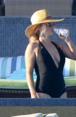 REESE WITHERSPOON in Swimsuit at a Pool in Cabo San Lucas 03/02/2016