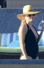 REESE WITHERSPOON in Swimsuit at a Pool in Cabo San Lucas 03/02/2016