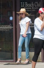 REESE WITHERSPOON Leaves Tanning Salon in Los Angeles 02/28/2016
