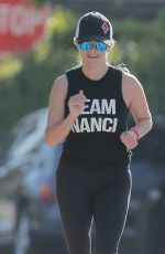 REESE WITHERSPOON Oout Jogging in Los Angeles 03/16/2016