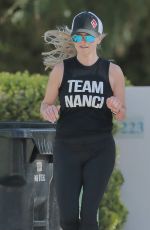 REESE WITHERSPOON Oout Jogging in Los Angeles 03/16/2016