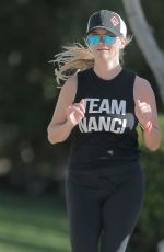 REESE WITHERSPOON Oout Jogging in Los Angeles 03/16/2016