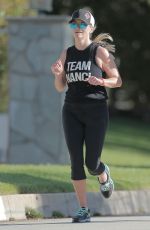 REESE WITHERSPOON Oout Jogging in Los Angeles 03/16/2016