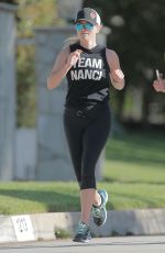 REESE WITHERSPOON Oout Jogging in Los Angeles 03/16/2016