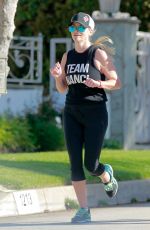 REESE WITHERSPOON Oout Jogging in Los Angeles 03/16/2016
