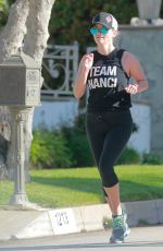 REESE WITHERSPOON Oout Jogging in Los Angeles 03/16/2016