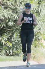 REESE WITHERSPOON Oout Jogging in Los Angeles 03/16/2016