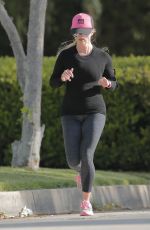 REESE WITHERSPOON Out for Morning Jog in Los Angeles 03/30/2016