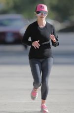 REESE WITHERSPOON Out for Morning Jog in Los Angeles 03/30/2016