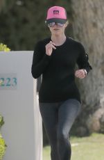 REESE WITHERSPOON Out for Morning Jog in Los Angeles 03/30/2016