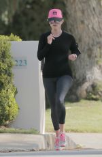 REESE WITHERSPOON Out for Morning Jog in Los Angeles 03/30/2016