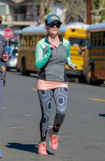 REESE WITHERSPOON Out Jogging in Los Angeles 0/08/2016