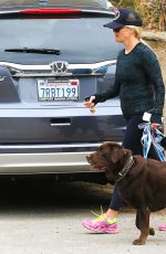 REESE WITHERSPOON Take Her Dogs to a Hike in Brentwood 03/05/2016