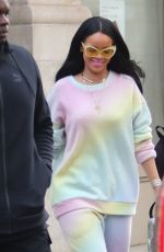 RIHANNA Leaves Her Hotel in New York 03/27/2016