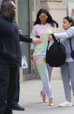 RIHANNA Leaves Her Hotel in New York 03/27/2016
