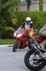 RIHANNA on the Set of a Music Video in Miami 03/16/2016