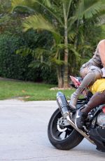 RIHANNA on the Set of a Music Video in Miami 03/16/2016