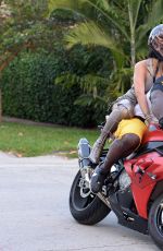 RIHANNA on the Set of a Music Video in Miami 03/16/2016