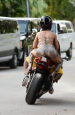 RIHANNA on the Set of a Music Video in Miami 03/16/2016