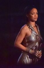 RIHANNA on the Set of Her New Music Video 03/17/2016