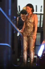 RIHANNA on the Set of Her New Music Video 03/17/2016