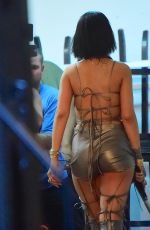 RIHANNA on the Set of Her New Music Video 03/17/2016