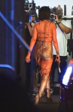 RIHANNA on the Set of Her New Music Video 03/17/2016