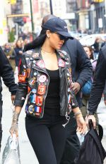 RIHANNA Out and About in New York 03/26/2016