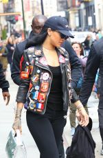 RIHANNA Out and About in New York 03/26/2016