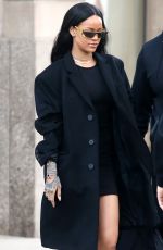 RIHANNA Out and About in New York 03/30/2016