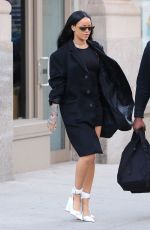 RIHANNA Out and About in New York 03/30/2016