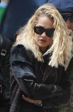 RITA ORA Arrives at Rimmel London Photoshoot 03/15/2016