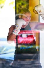 RONDA ROUSEY at a Gym and Gas Station in Los Angeles 03/09/2016