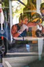 RONDA ROUSEY at a Gym and Gas Station in Los Angeles 03/09/2016