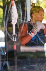 RONDA ROUSEY at a Gym and Gas Station in Los Angeles 03/09/2016