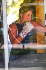 RONDA ROUSEY at a Gym and Gas Station in Los Angeles 03/09/2016