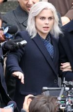 ROSE MCIVER on the Set of Izombie in Vancouver 02/29/2016