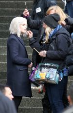 ROSE MCIVER on the Set of Izombie in Vancouver 02/29/2016