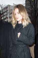 ROSIE HUNTINGTON-WHITELEY Arrives at Domaine du Palais Royal in Paris 03/04/2016